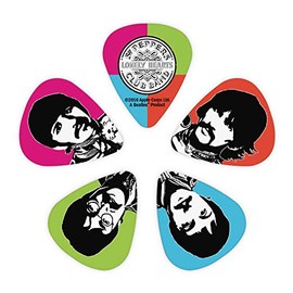 D'Addario Beatles Guitar Picks, Sgt. Pepper's 50th Anniversary, Heavy, Pack de 10
