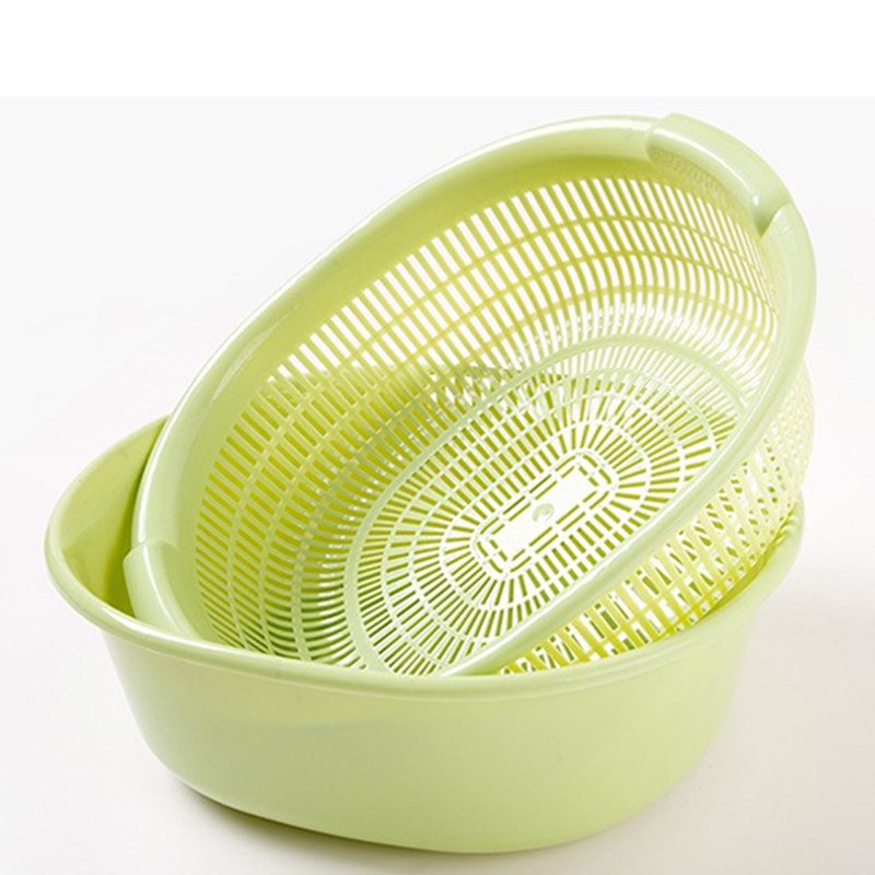 Kitchen Colander Bowl Plastic Large Capacity Multifunctional Portable Fruit Vegetable