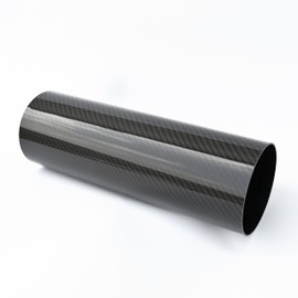 AC PERFORMANCE OD 3.5 inch (89mm) Straight Carbon Fiber Tube, 3.5" Outer diameter, Length 11.8 inch (300 mm), 1.3mm Thickness, 3K Twill Real Carbon Fiber Hose (no Logo, Emblems or Markings)