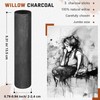 Gueevin 10 Pcs Jumbo Willow Charcoal Sticks 0.79-0.94 Inch Large