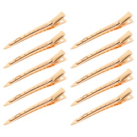 XCZYN Duck Bill Haarspangen, 8,9 cm, Metall, Alligator-Schnallen, für Frisuren, Salon, Färbung von dickem Haar, Trenner, Schleifen, Basteln, Haarspange, Zubehör (20 Stück, goldfarben)