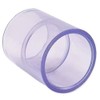 Clear PVC Pipe Fitting (bluish tint): Coupling, Schedule 40/80, 1