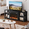 JUMMICO Fireplace TV Stand with 23" Electric Fireplace, Entertainment Center