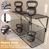 3IngSeagulls 2 Pack Laundry Room Shelves, Wire Baskets with 8