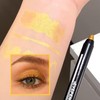 Gold Metallic Eyeshadow Stick, Shimmering Shiny Golden Cream Eye Shadow