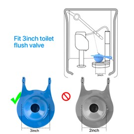 QILIYINI Toilet Flapper 3 Inch Compatible with Gerber 99-788, Rubber Toilet Flush Valve Replacement Kit Fits Most Toilets High Performance Water Saving, Easy to Install, Pack of 2