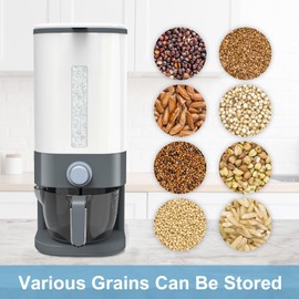 YENXIKU 25 Lbs Cereal & Rice Dispenser - Airtight Countertop Storage Container for Kitchen & Pantry, Dispensador de Arroz