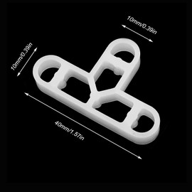 100 Pcs Paving Slab Spacers - 10mm Tile Spacers, T-Shape Plastic Hollow Tile Spacers for DIY Paving, Tiling Walls, Gardens Slabs - Removable Tile Spacers - White Cross Spacer Tiles