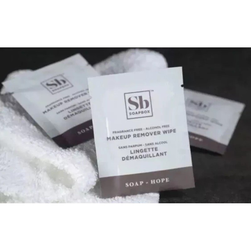 Soapbox 30 Packets SOAPBOX Premium Makeup Remover Wipes Fragrance-Free