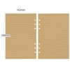 TSUKURIRO Kraft A5 Size Personal Organizer, Refill, 6 Holes, Ring,
