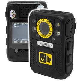 Recall Compact Body Worn Camera 1296P Personal Security Body Worn Camera Video Recorder BodyCam with Night Vision, Video & Audio Recording Retail Courier SIA Safety