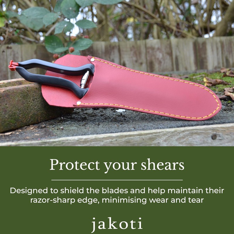 Jakoti Hand Shears (L30cm) with Handmade Leather Holster. One Handed