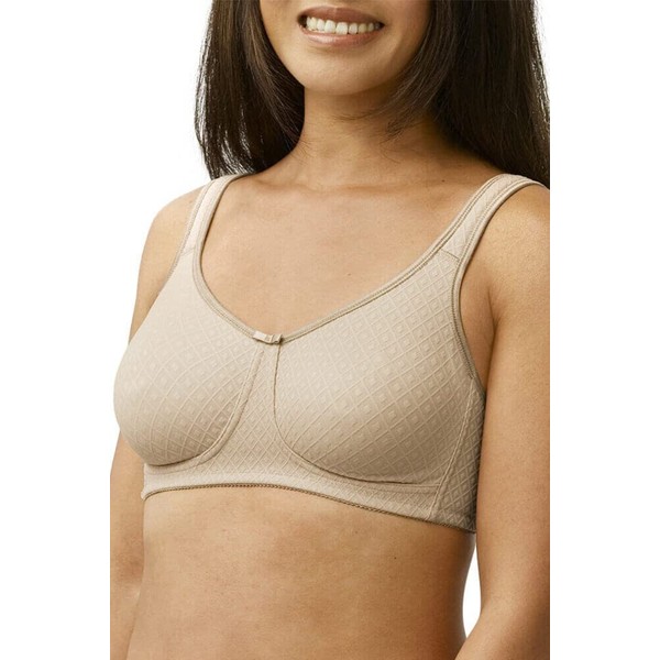 Mira Wireless Mastectomy Bra with Pockets, Light taupe