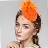 Baluue Chic Party Headband Plume Hat Headband Gauze Plume for