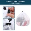 3 Pcs Drawstring Mesh Laundry Bag, Reusable Drawstring Laundry Bag,