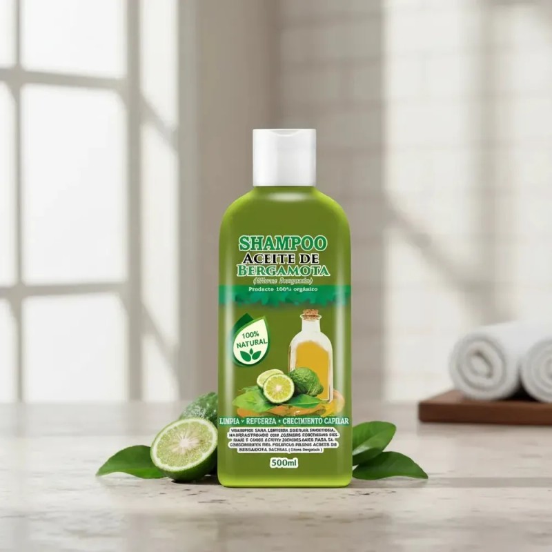 Shampoo Aceite De Bergamota Barba Y Cabello 500ml