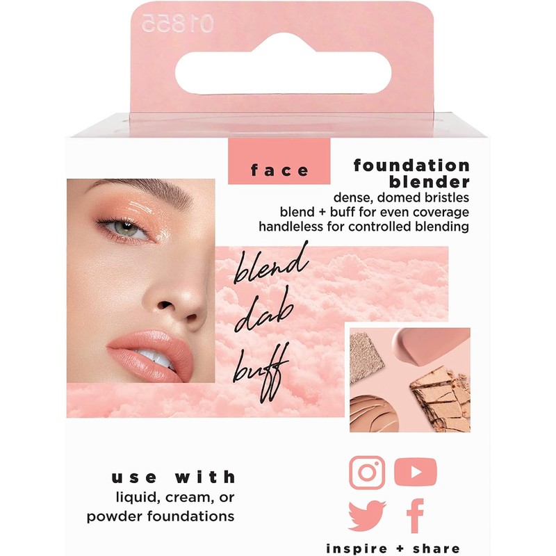 Real Techniques, Foundation Blender, Brocha para Bases de Maquillaje, Base