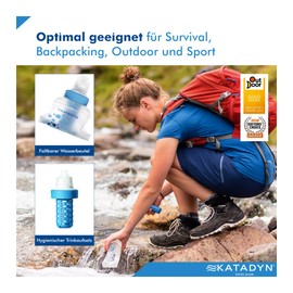 Katadyn BeFree Water Filter, Drinking Water Filtration, Outdoor, transparent