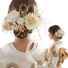 LALALA beauty flowers Elegant and Vibrant Hair Ornaments for Coming-of-Age Ceremony, Graduation, Traditional Japanese Attire, Weddings, School Entrance Ceremony, Fireworks Festival, Yukata, Kimono