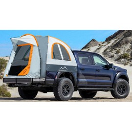 M KARMATER Pickup Truck Tent, Waterproof PU2000mm for Camping 6.5 Ft Bed,2-Person Sleeping with Double Layer Design Windows, Portable Bed Tent Expandable Triangle Sunshade Awning