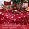 Mixweer Christmas Tablecloth Rectangle Snowflake Tablecloth Snowflake Printed Table Cover