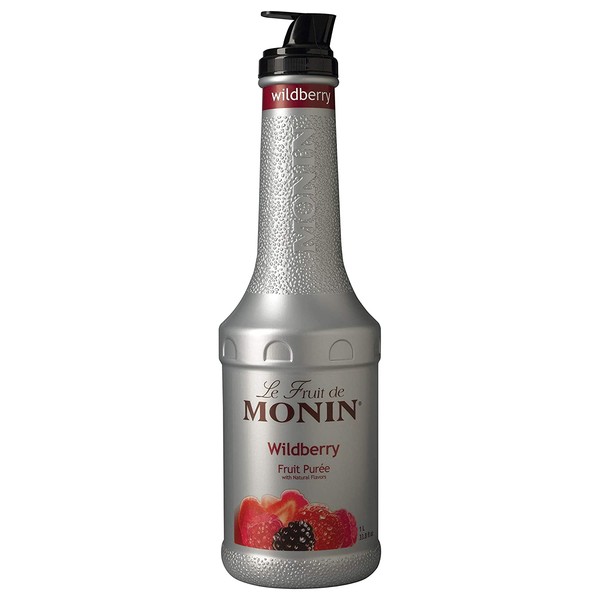 Monin Wildberry Fruit Puree Syrup, 1 Liter -- 4 per case.