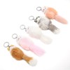 5pcs Handicraft Fluffy Animal Keychain Portable Cute Key Ring Car
