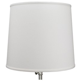 FenchelShades.com 14" Top Diameter x 16" Bottom Diameter 14" Slant Height Lampshade USA Made (White)