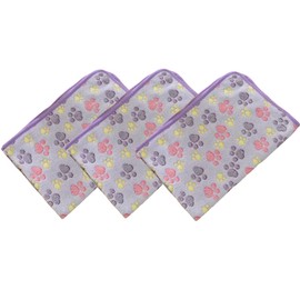 3Pcs Pack Pet Blankets – Ultra-Soft Fleece Blanket with Adorable Paw Print Design for Cats & Kittens, Dogs & Puppies – Available in S, M, L for Ultimate Comfort and Versatile Fit