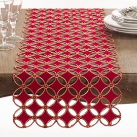 Holiday Cutwork Design Table Runner