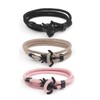 Yocoyee Shark Whale Orca Tail Anchor Turtle Hook Bracelet Nylon