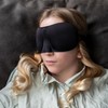 INTIRILIFE Eye Mask in Black, 26 x 9 x 2