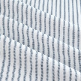 Premier Prints 0432764 Classic Ticking Stripe Premier Navy Fabric by the Yard