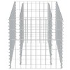 vidaXL Gabion Raised Bed - Galvanized Steel Outdoor Planter -