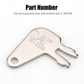 8H5306 Cat Master Key for Caterpillar CAT Heavy Equipment Battery Disconnect and Older Ignitions, 10-Pack