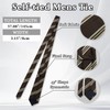 GHTIYLP Ties for Men Self-tied Striped Tie, Classic Formal Men's
