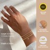 doubgood 14K Gold Plated Gold Bracelets for Women, Dainty Initial