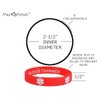 Blood THINNER Medical Alert ID Privacy Enhanced Silicone Bracelets RED