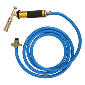 Torch with Hose, Useful Gas Plumbing Torch Soldering Torch Adjustable with Hose for Soldering for Impurity Removal