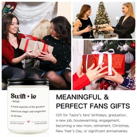Taylor Inspired Candle Gifts, Birthday Candle Gifts for Best Friend, Sister, Daughter, Girlfriend White Elephant Gifts Funny Gifts for Music Lovers Fans Fans Gift Merch