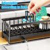 Fulasun Kitchen Sponge Holder with Compartment Stainless Steel Kitchen Sink