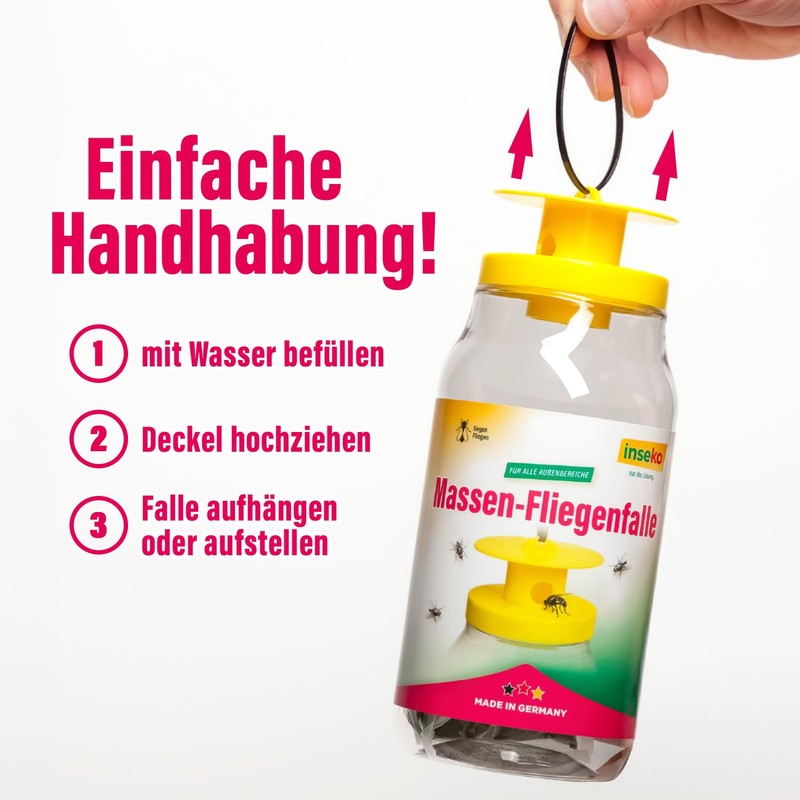 inseko Mass Fly Trap, Fly Trap with Attractant for All