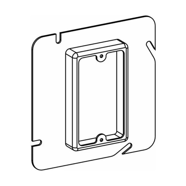 Orbit 51025 5 Inch Square Single Gang 0.25 Inch Raised