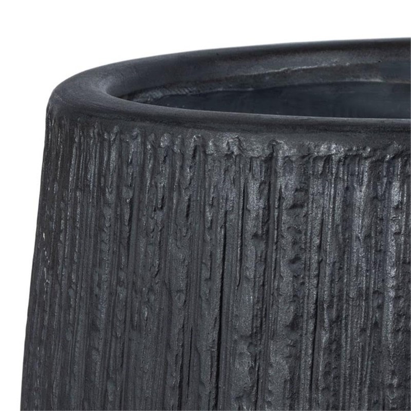 SAFAVIEH Outdoor Collection Francia Grey Concrete Planter (Fully Assembled)