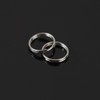 30pcs Mens Womens Stainless Steel Key Ring Split Ring Multi