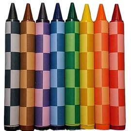 Handcrafted Handy Dandy Notebooks 8 Joe Checkered Colored Jumbo Crayons Collection