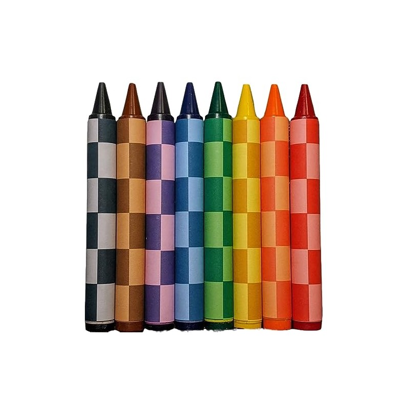 Handcrafted Handy Dandy Notebooks 8 Joe Checkered Colored Jumbo Crayons