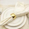SHIONSON 6 Pack Gold Napkin Rings,Basic Everyday Napkin Rings for