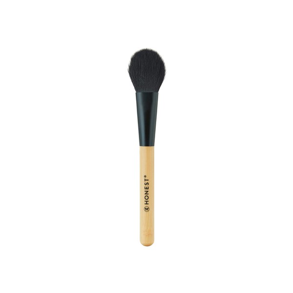 Honest Beauty Powder Brush | Even Blending for Loose + Pressed Powders | Renewable Bamboo, Synthetic Bristles | Cruelty Free