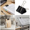 12pz Clips para Carpeta Grande 5 * 8cm Negros Clips